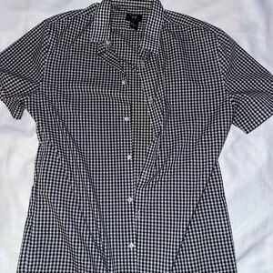 H&M Black and White Gingham Shirt